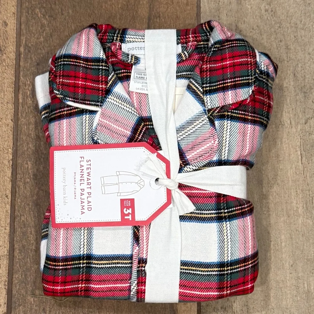 Stewart Plaid Flannel Pajama Set - PBK